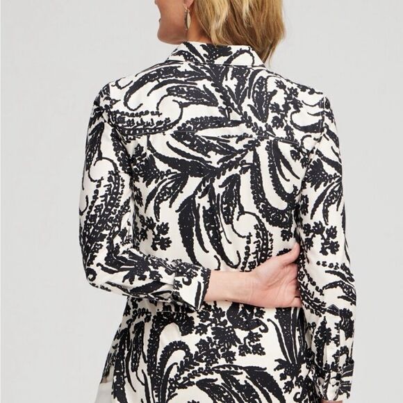 Chico’s SZ 0.5 No Iron Shirt - Picture 4 of 11